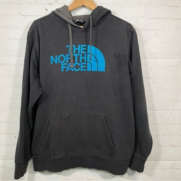 The North Face Other - The North Face Sweatshirt Mens Large Black Dome Logo Hoodie Pullover